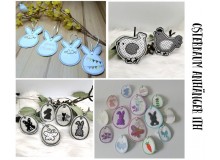 ITH Stickdatei - Osterbaum Anhänger